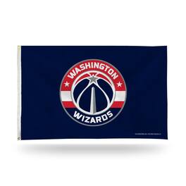 Rico Industries - Washington DC Wizards NBA 3X5 Indoor Outdoor Banner Flag with grommets for hanging - Multi