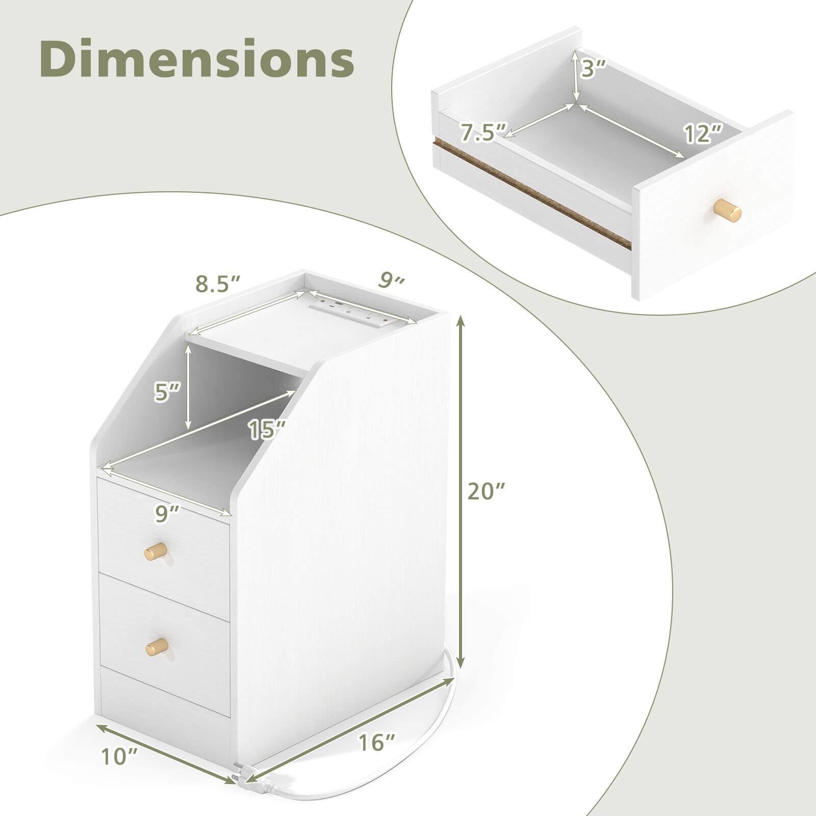 Dimensions: 3" 7.5" 12" 8.5" 9" 5" 15" 9" 20" 10" 16"