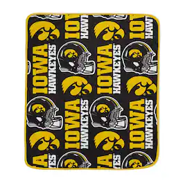 Pegasus - Iowa Hawkeyes 50" x 60" Homefield Stacked Logos Ultra Soft Blanket - Multicolor