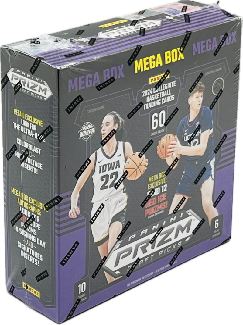 2024 Panini Prizm Collegiate Draft Picks Basketball Mega Box ( Red Ice Prizms)