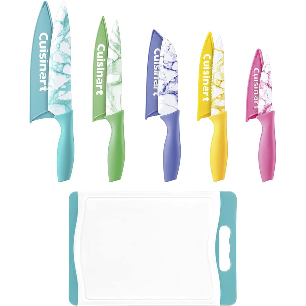 Cuisinart - Advantage Cutlery 11-Piece Marble Knife Cutting Board and Knive Set C55CB-11PM