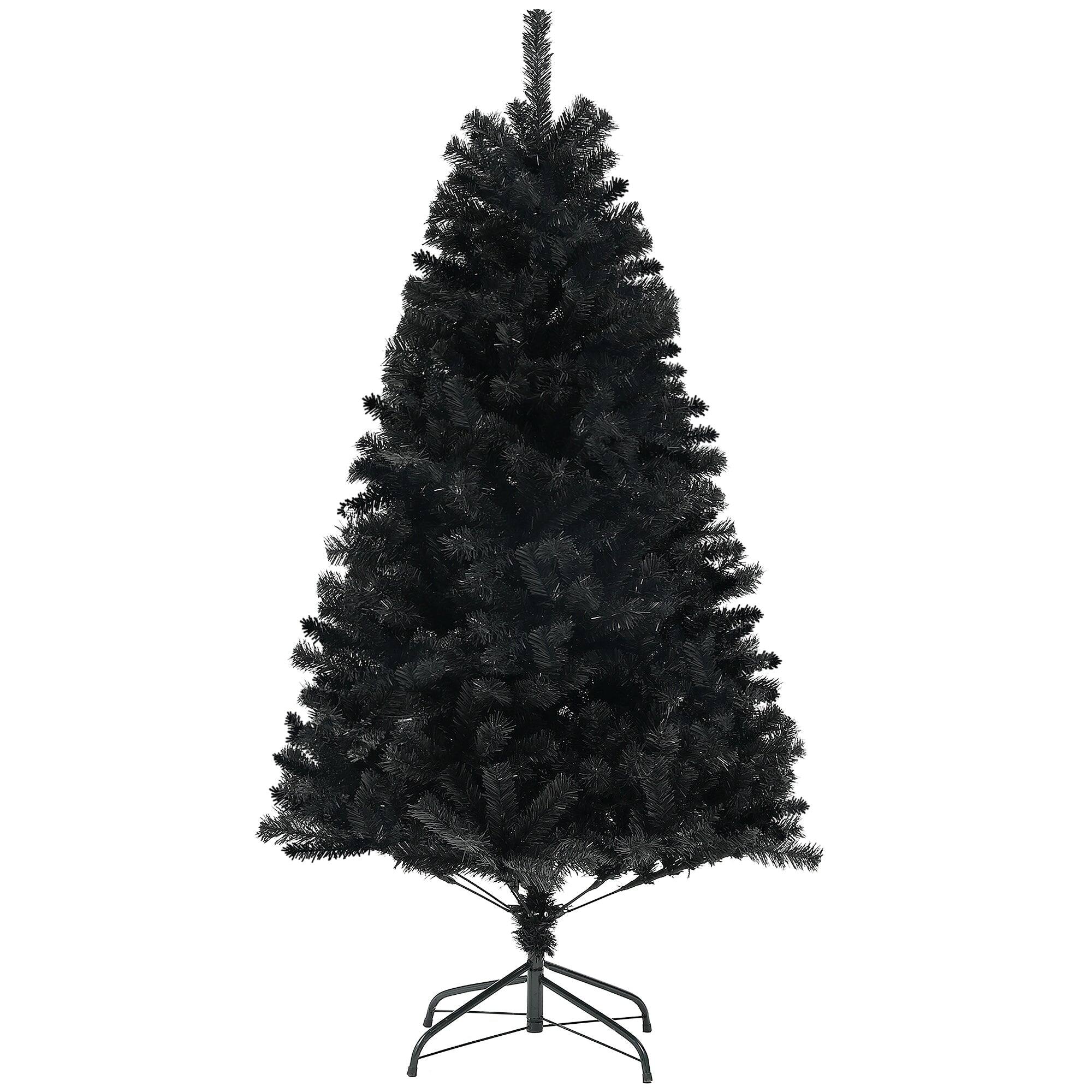 Alt View 5. Hivvago - 6ft Tall Artificial Christmas Tree - Black.