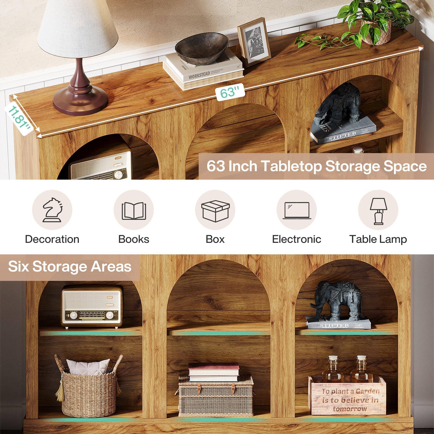 11.81" WORKSTEAD " 63" STI 10000 STIFTER 63 Inch Tabletop Storage Space

Decoration
Books
Box
Electronic
Table Lamp
Six Storage Areas

To plant a Garden is to believe in tomorrow