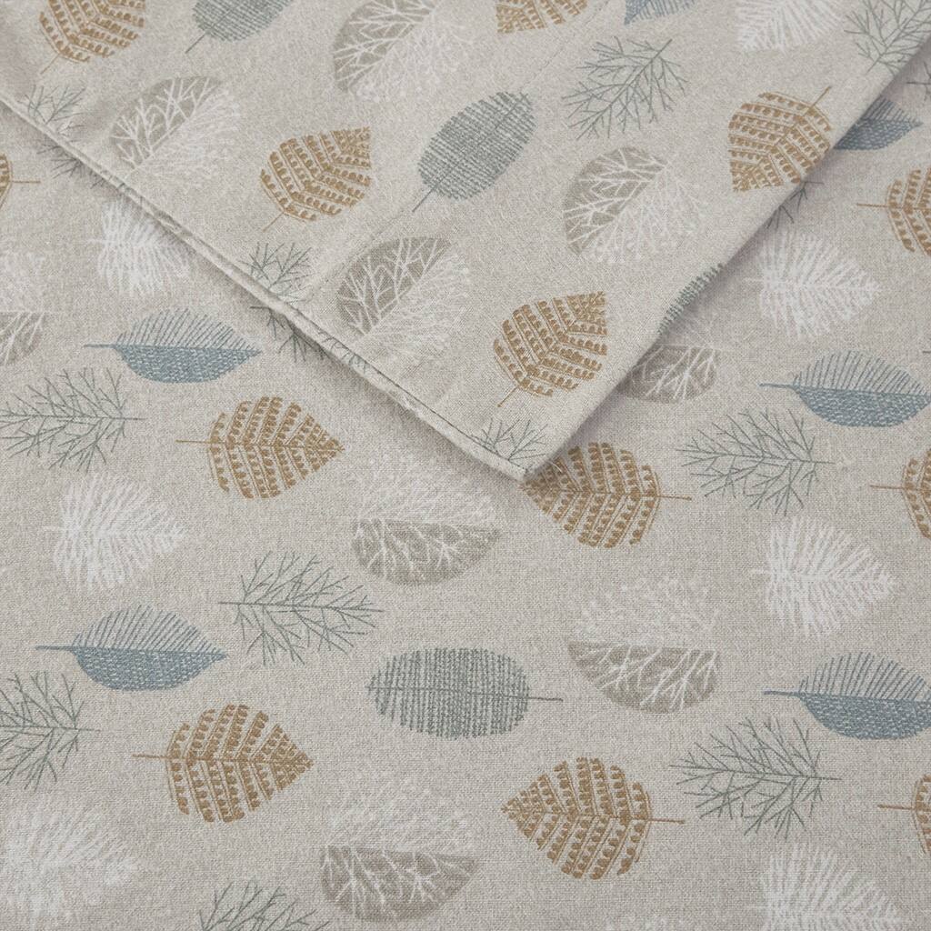 Alt View 5. Gracie Mills - Gracie Mills Persephone Cotton Flannel Sheet Set - Brown/Blue.