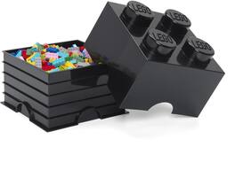 Room Copenhagen - LEGO Stackable Storage Brick with 4 Knobs, Black - COLLECTIBLES - Multicolor