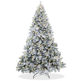 Casafield - Realistic Snow-Flocked Pine Artificial Holiday Christmas Tree - Green