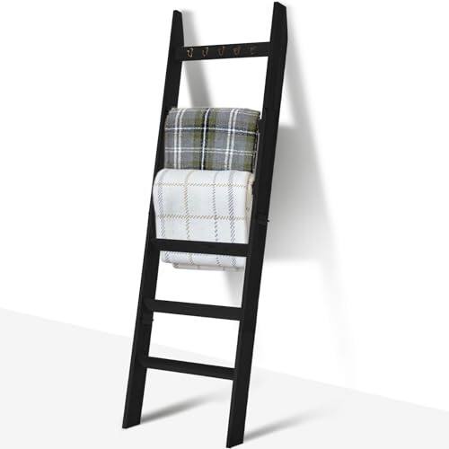 Hirose Alice 6 tier Blanket Ladder For Living Room And Bedroom Wall ...