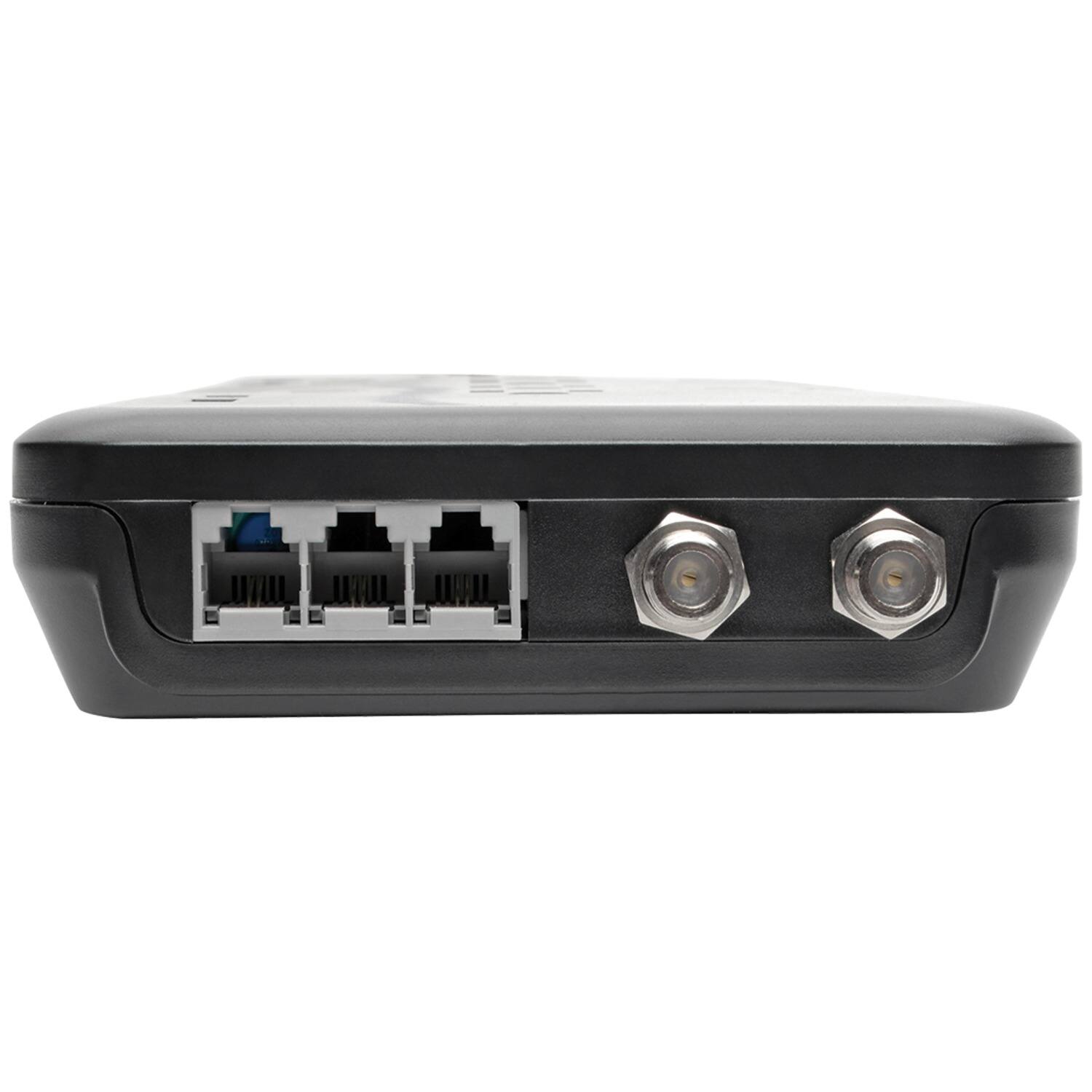 Back. Tripp Lite - Tripp Lite By Eaton 320-joules Surge Protector For Telephone, Modem, And Coaxial, 12 Outlets And 2 Usb Ports - Black.