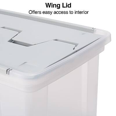 Wing Lid  
Offers easy access to interior