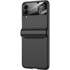 Front. SaharaCase - Full Body Case for Samsung Galaxy Z Flip4 - Black.
