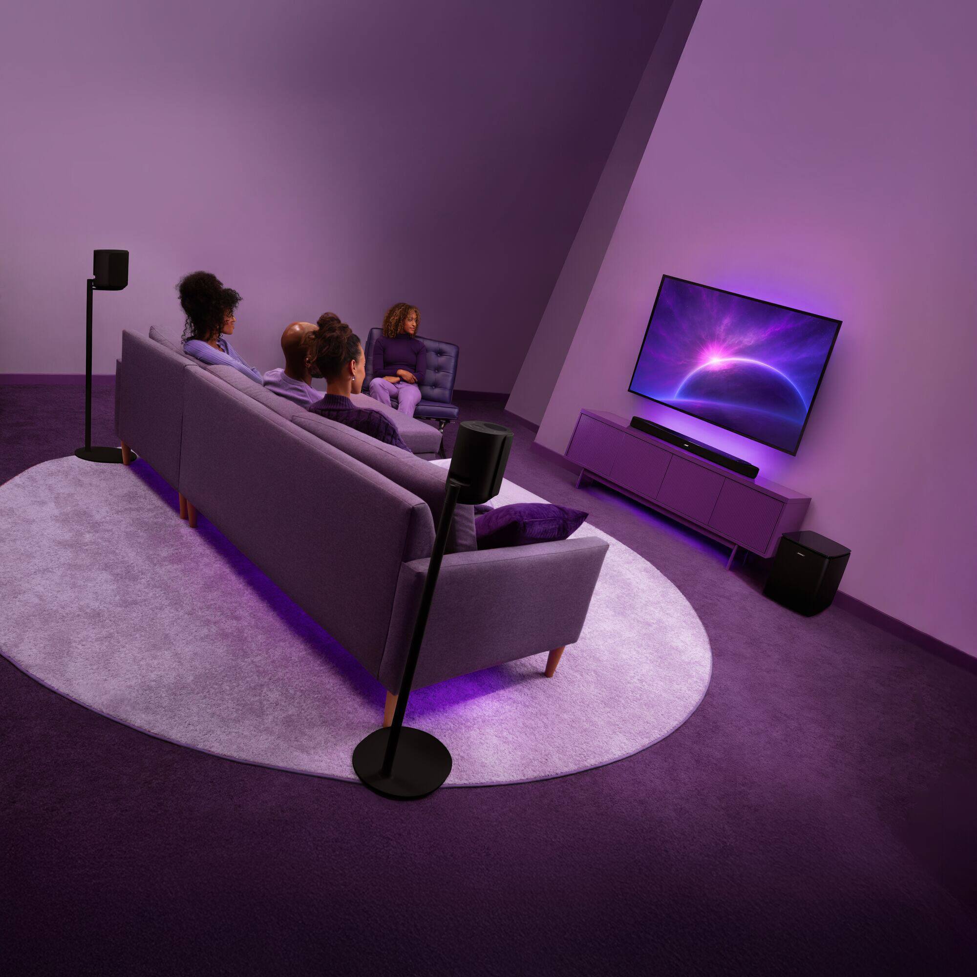Alt View 14. Bose - Lifestyle Ultra Floor Stand - Black.