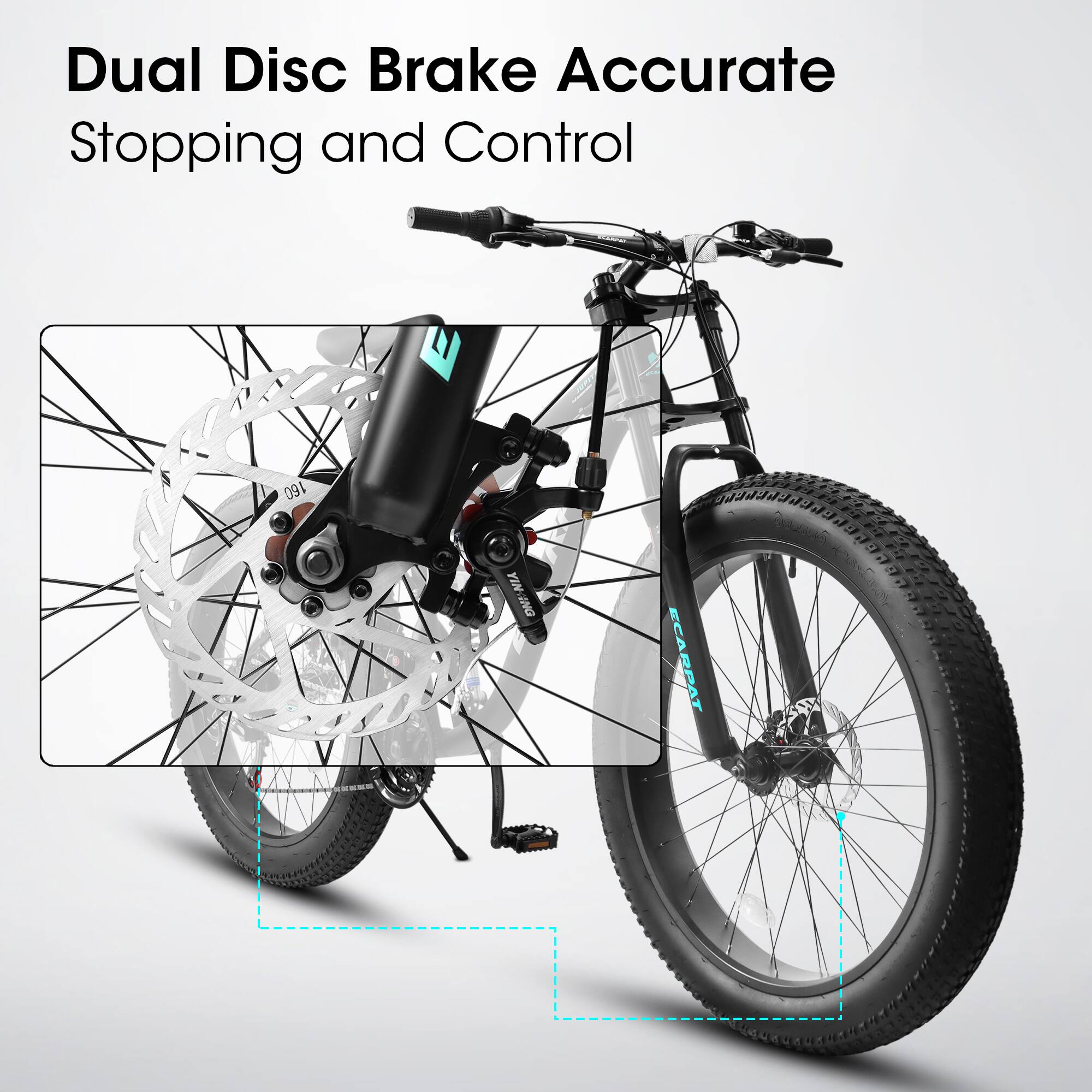 Dual Disc Brake Accurate Stopping and Control