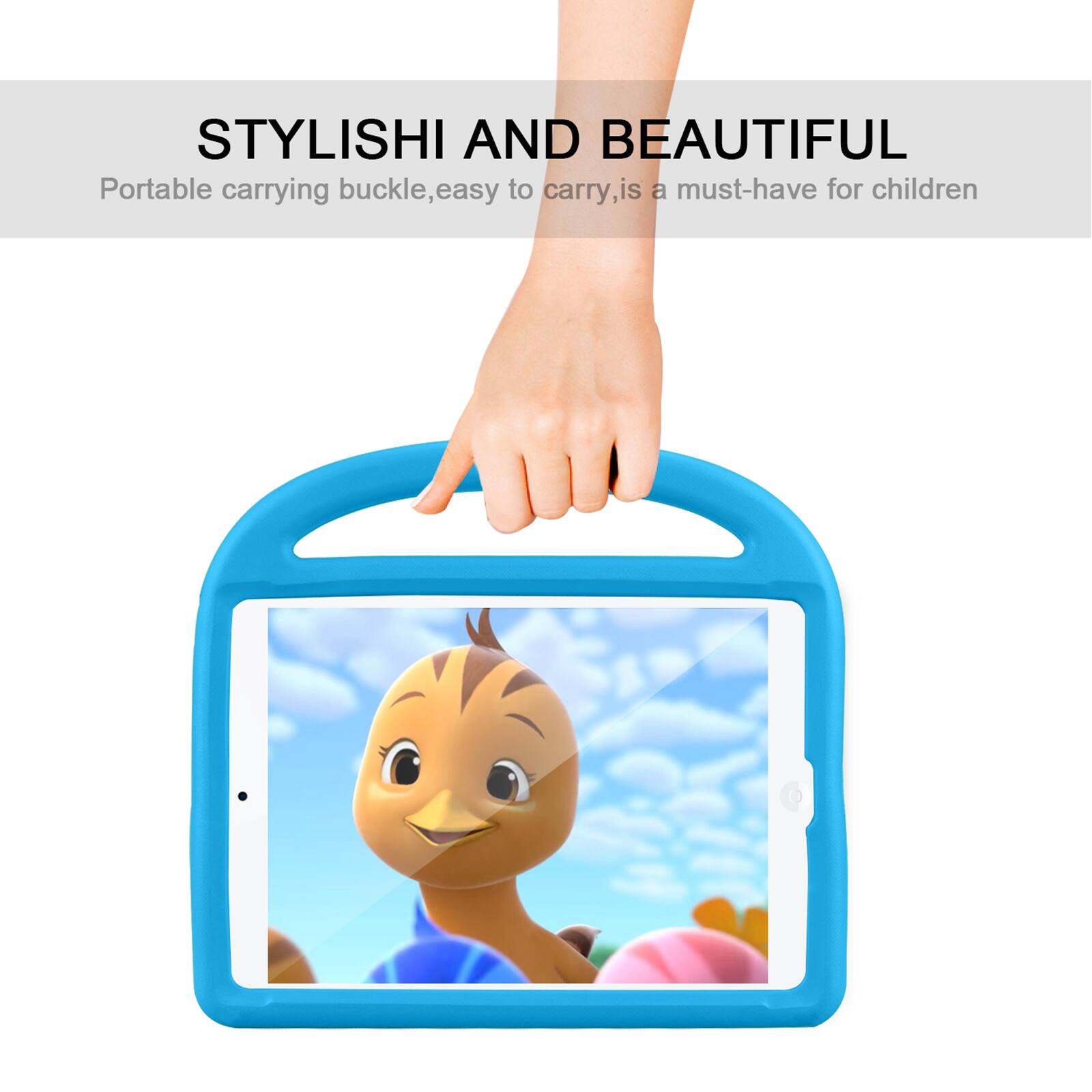 STYLISH AND BEAUTIFUL  
Portable carrying buckle, easy to carry, is a must-have for children