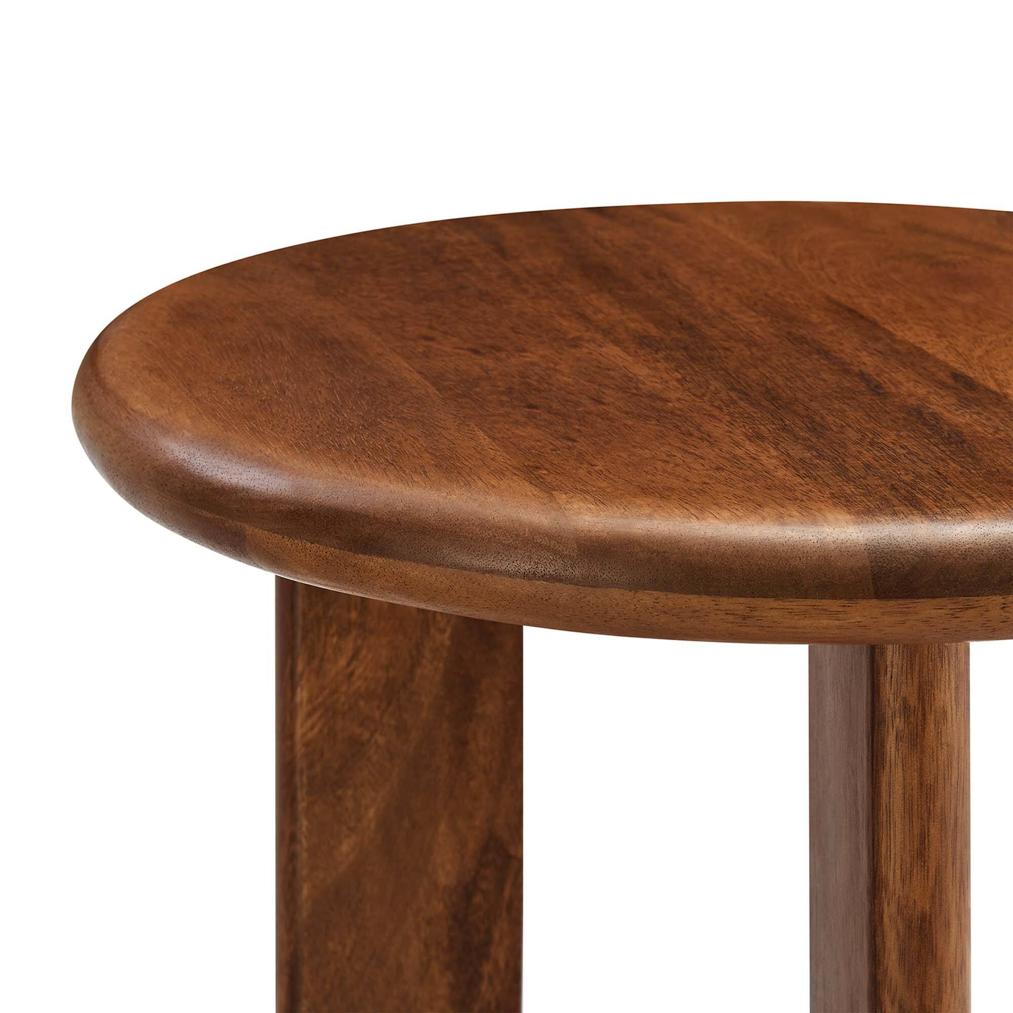 Alt View 5. Modway - Rivian Round Side Table by Modway - Walnut.