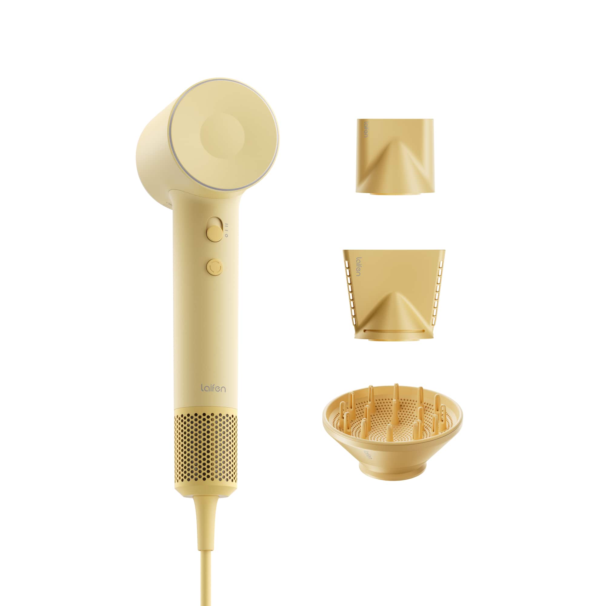 Laifen - SE 2 Hair Dryer - 3 Attachments - Yellow