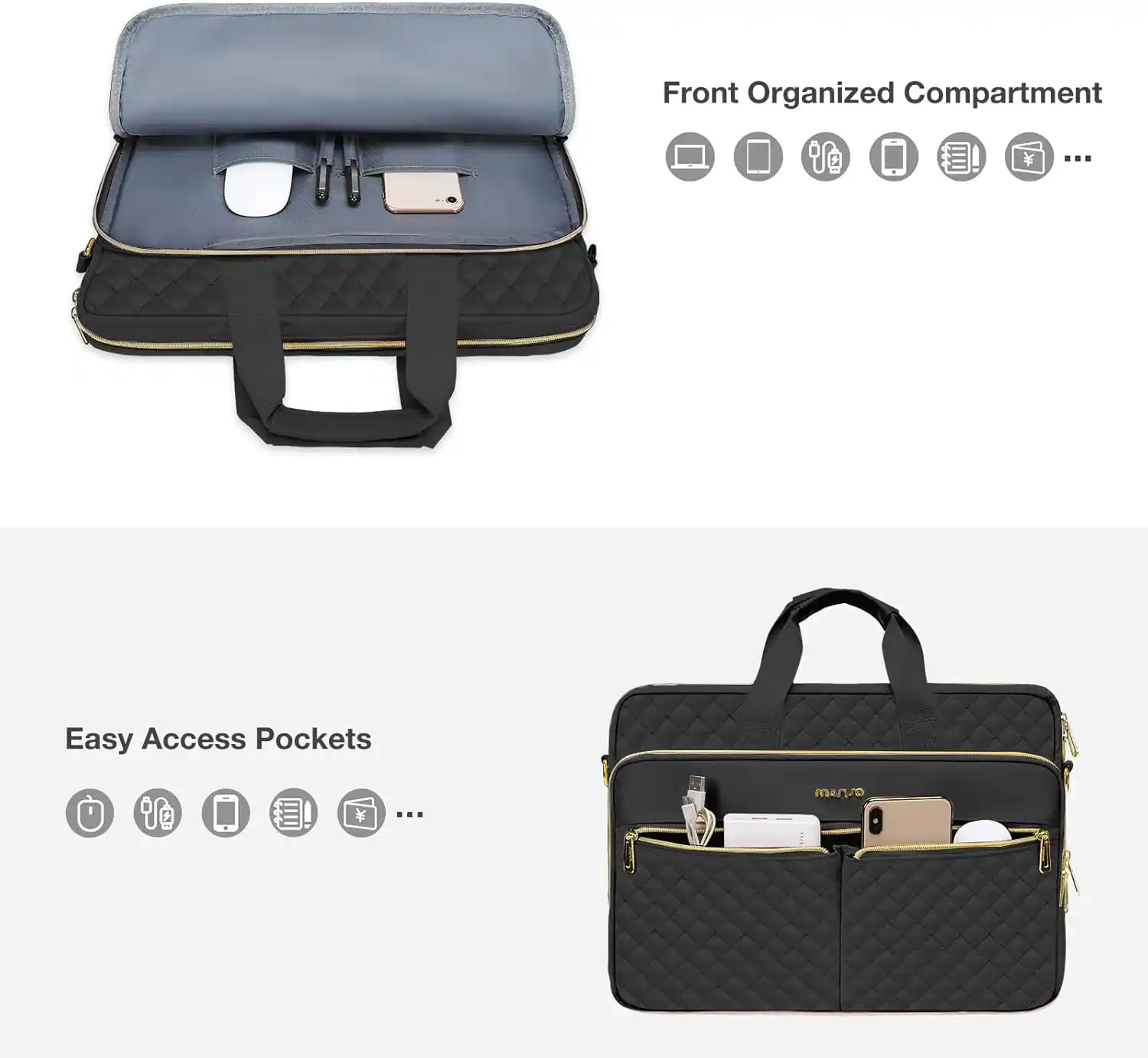 Front Organized Compartment

Easy Access Pockets