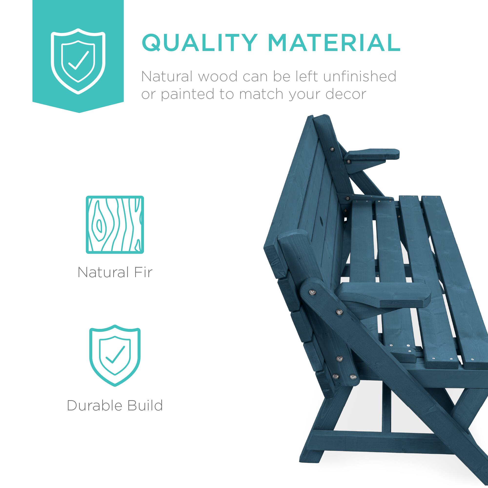 QUALITY MATERIAL  
Natural wood can be left unfinished or painted to match your decor  

Natural Fir  

Durable Build