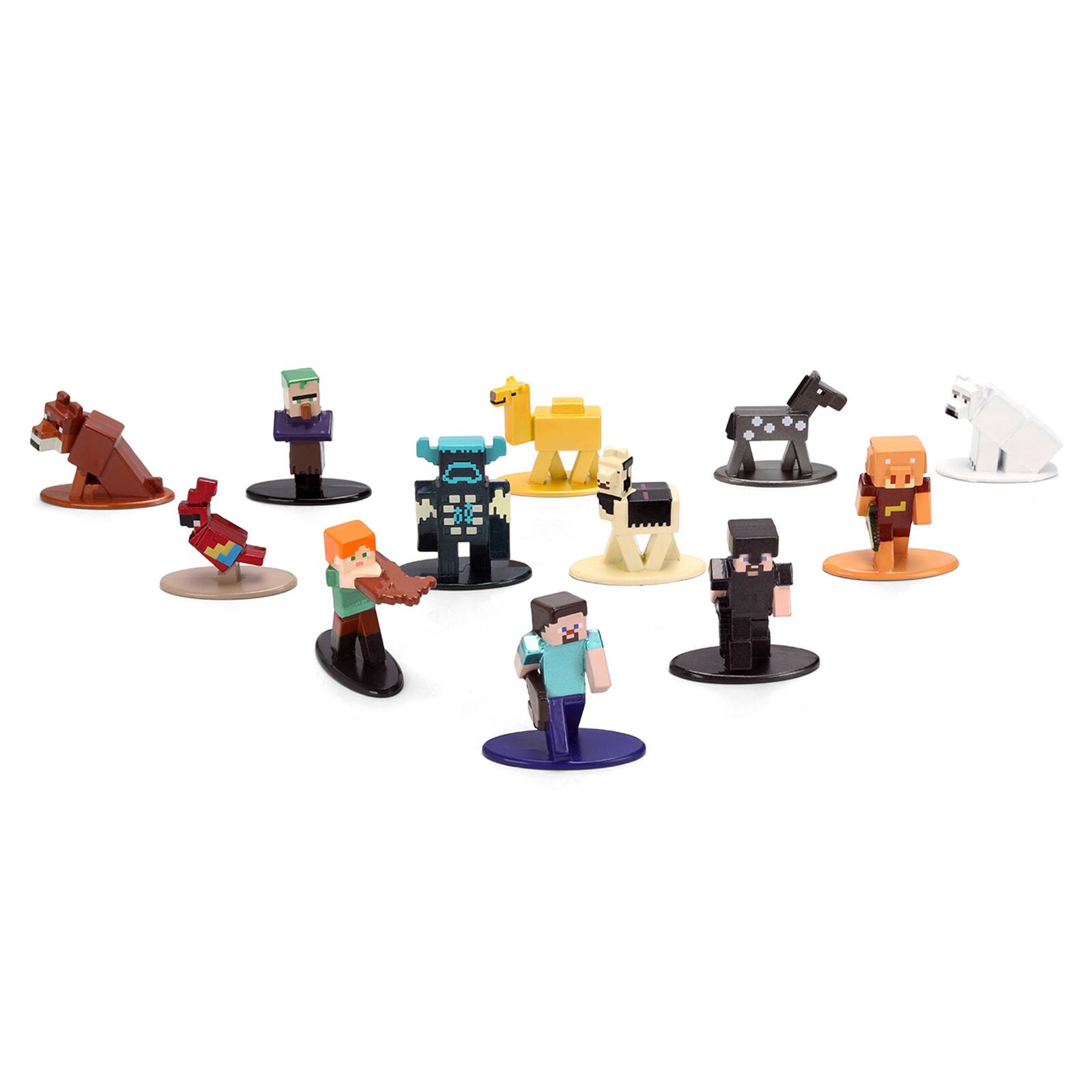 Alt View 1. Jada - Set of 12 Diecast Figures "Minecraft" Video Game Wave 2 "Nano Metalfigs" Series Diecast models by Jada.