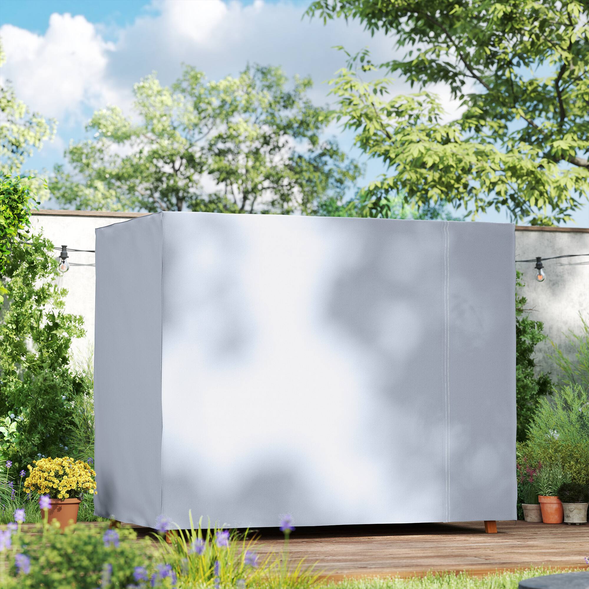 Alt View 4. Outsunny - Outsunny Outdoor Patio Hammock Porch Swing Cover with UV Water.