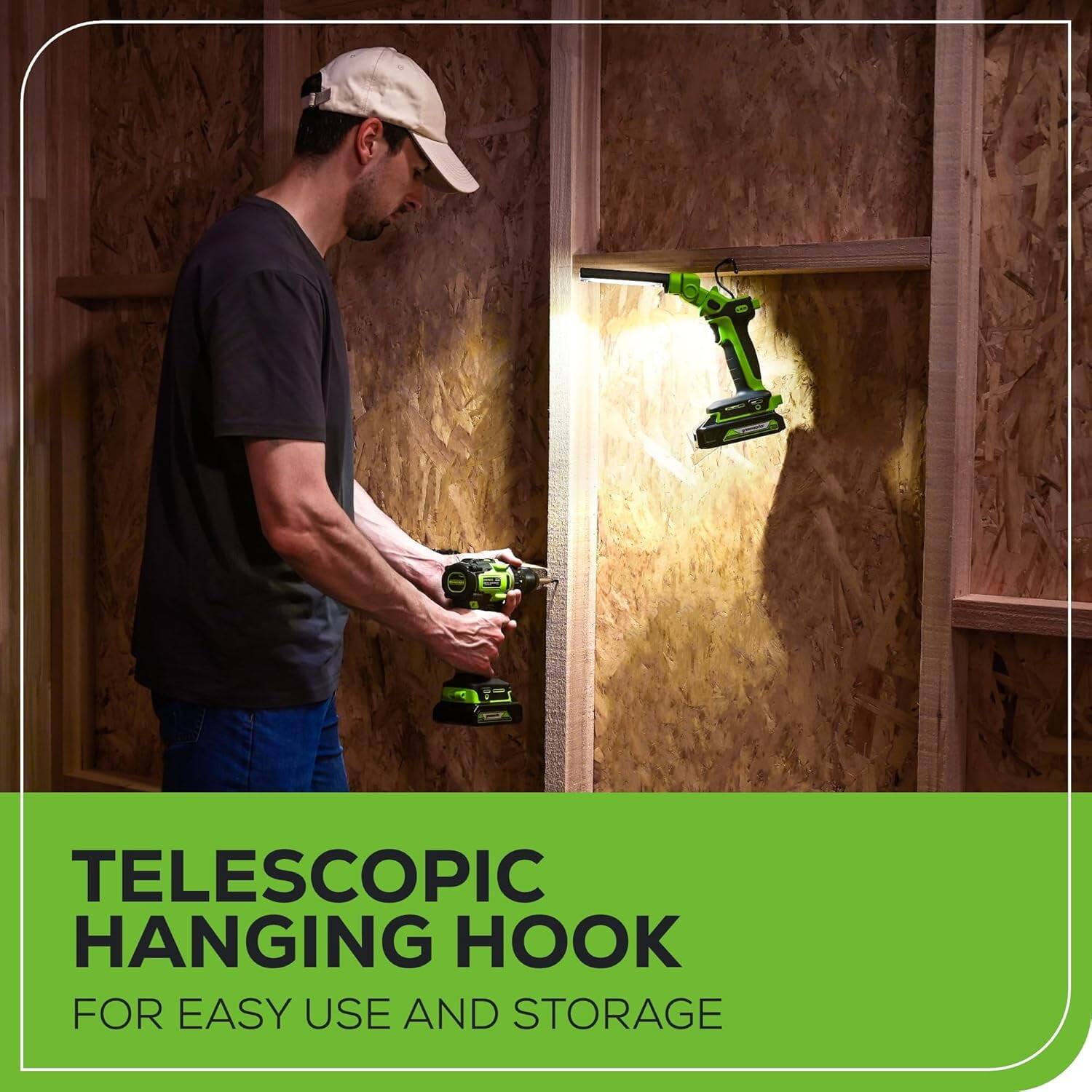 TELESCOPIC HANGING HOOK  
FOR EASY USE AND STORAGE