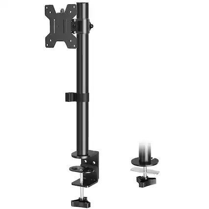 Front. Hirose Alice - Single Monitor Mount Adjustable Stand For Max 32 Inch Flat Curved Computer Screen Monitors Arm Desk Fit Vesa - Default.