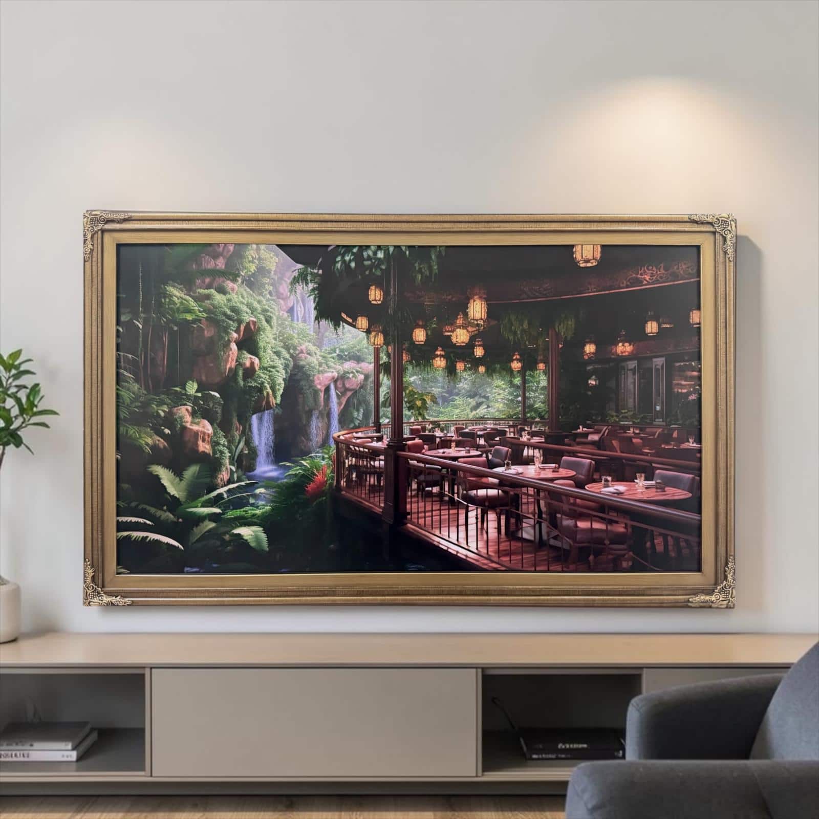 LAREDO FRAME FACTORY 55 inch Hisense Canvas TV Frame, Canvas TV by