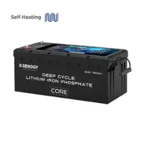 Renogy - 12V 300Ah Core Series Deep Cycle Lithium Iron Phosphate Battery w/Self-Heating - Front_Zoom