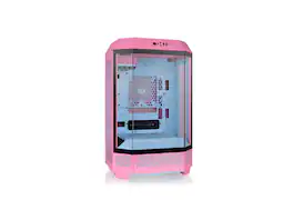 Thermaltake - Tower 300 Bubble Pink mATX Case; 2x140mm Fans; 420mm Rad Support; Horiz Display; CA-1Y4-00SAWN-00 - Pink