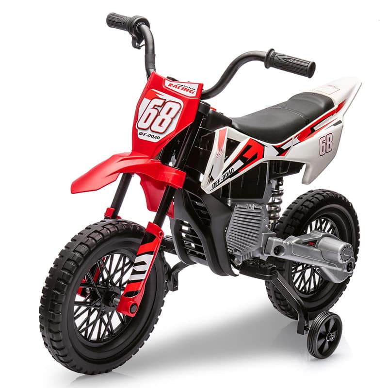 Acekool - 12V Electric Dirt Bike, Kids Electric Motorcycle with 25W*2 Motor