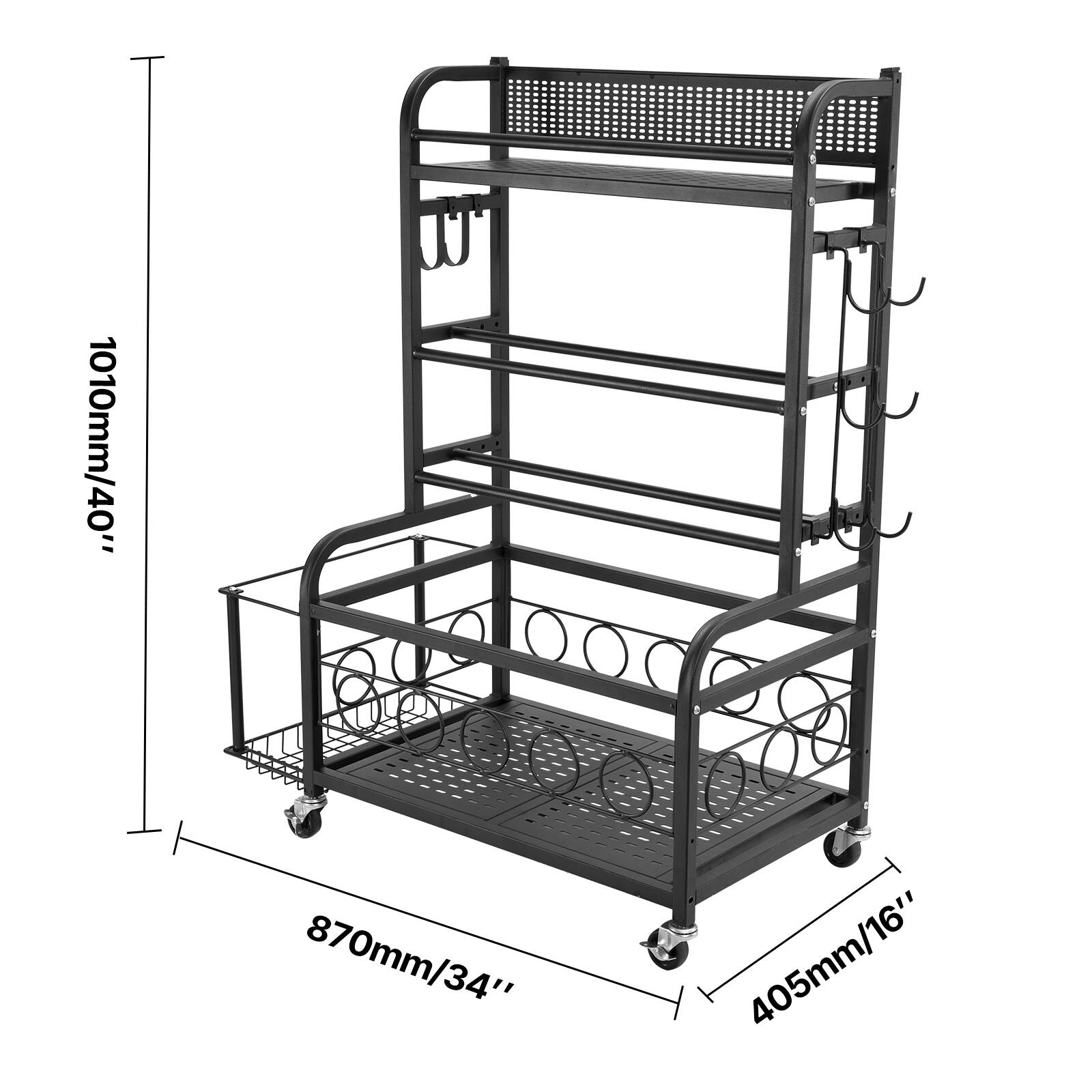 1010mm/40"  
870mm/34"  
405mm/16"