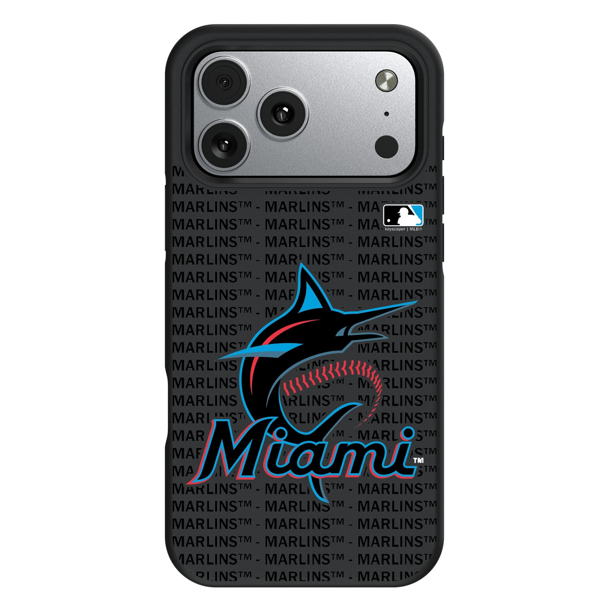 Keyscaper - MLB - Miami Marlins Personalized Bump Case with 8.2ft Drop Protection - 17 Pro - Multicolor price history on PriceWatchPro