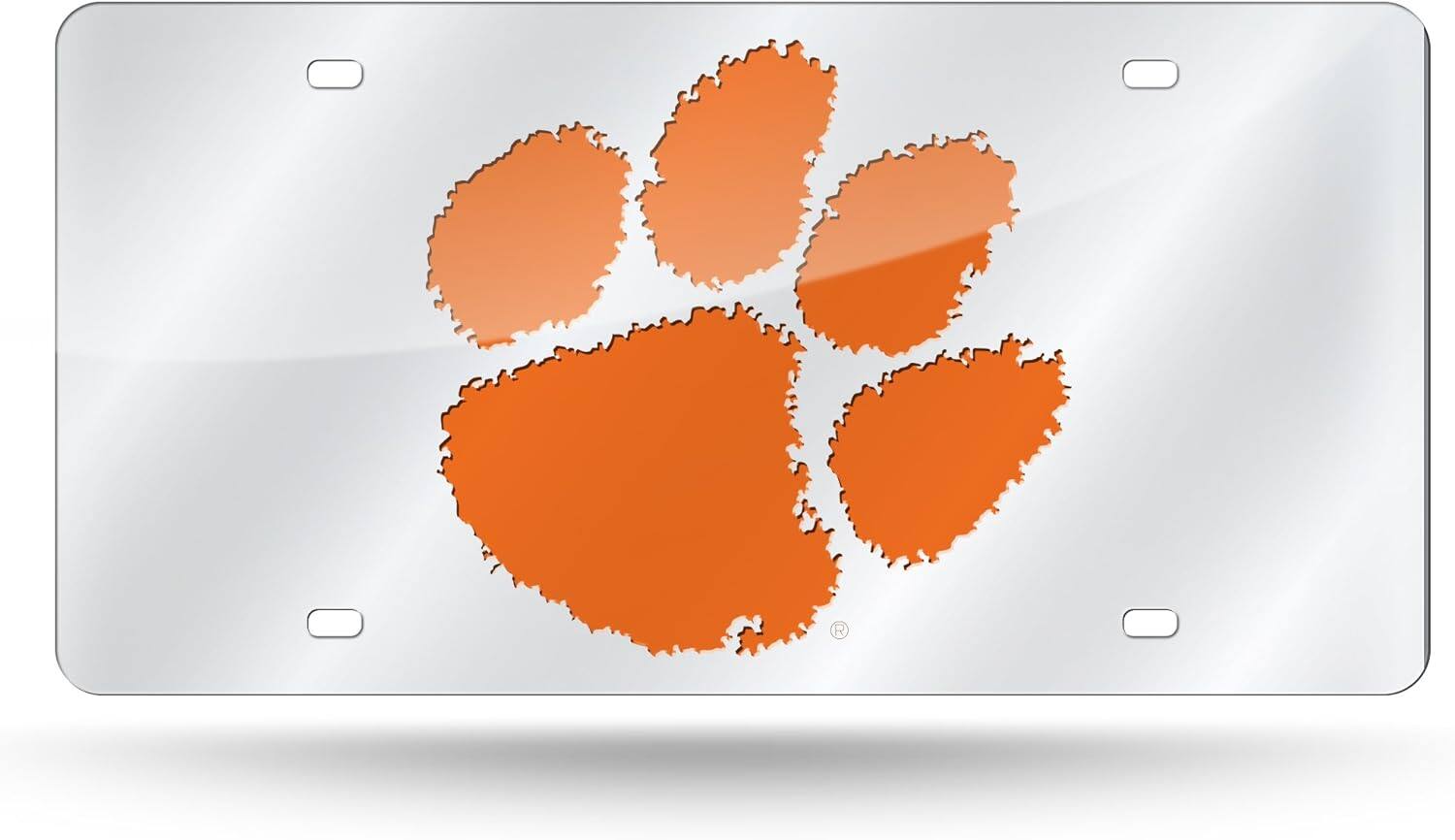 Clemson Tigers Acrylic License Plate Laser Tag
