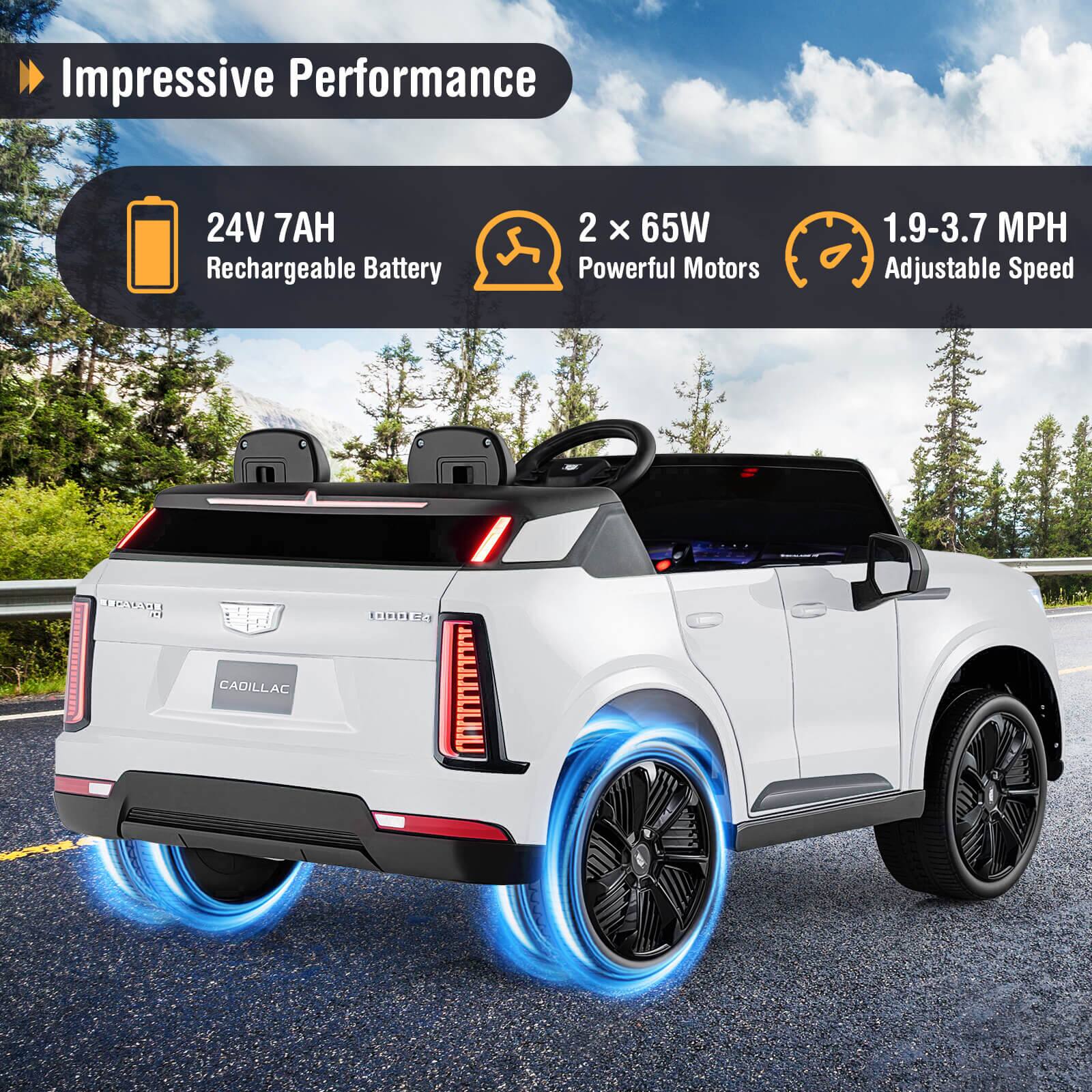 Impressive Performance

24V 7AH Rechargeable Battery

2 x 65W Powerful Motors

1.9-3.7 MPH Adjustable Speed
