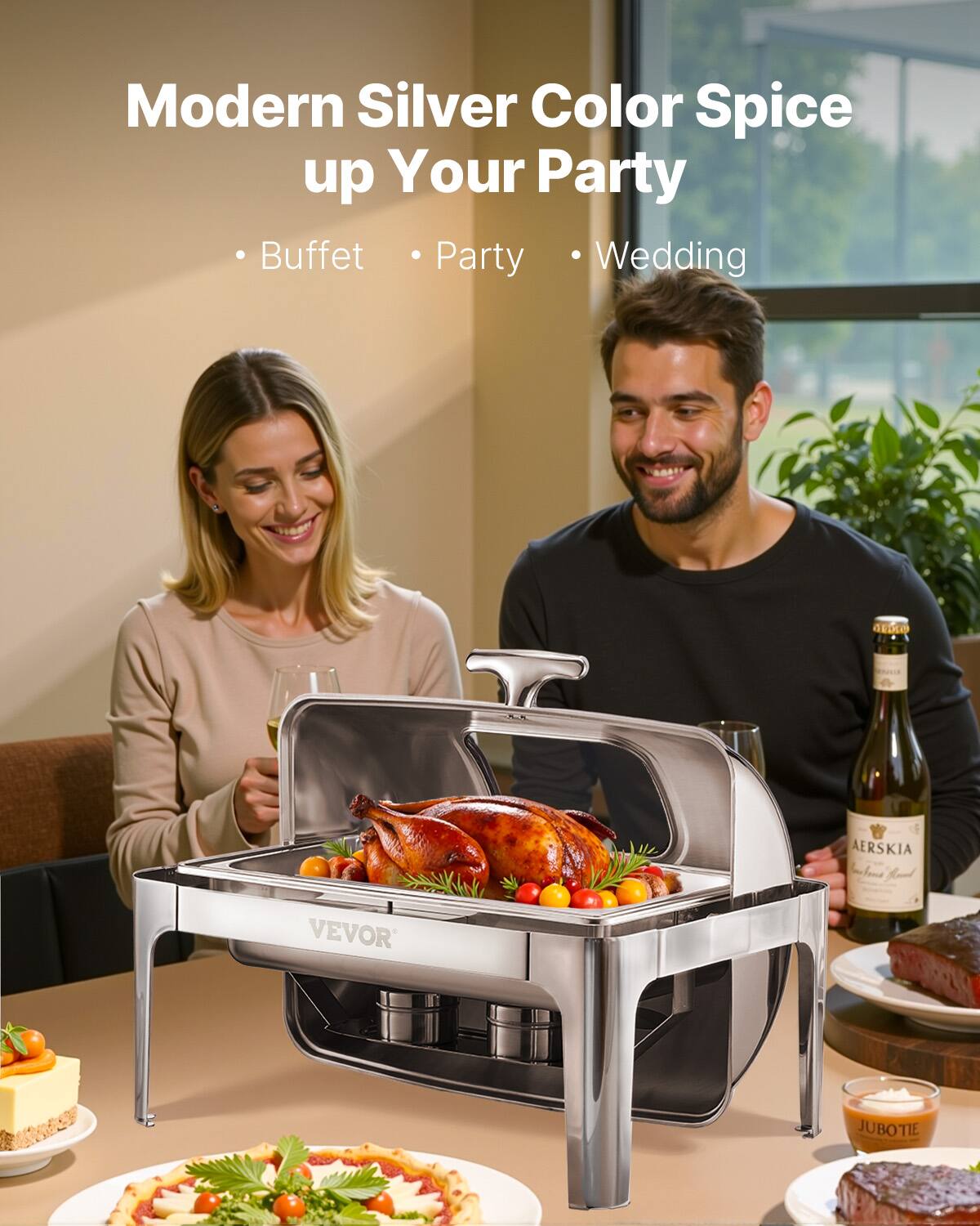 Modern Silver Color Spice up Your Party

Buffet
Party
Wedding

AERSKIA
VEVOR
JUBOTIE