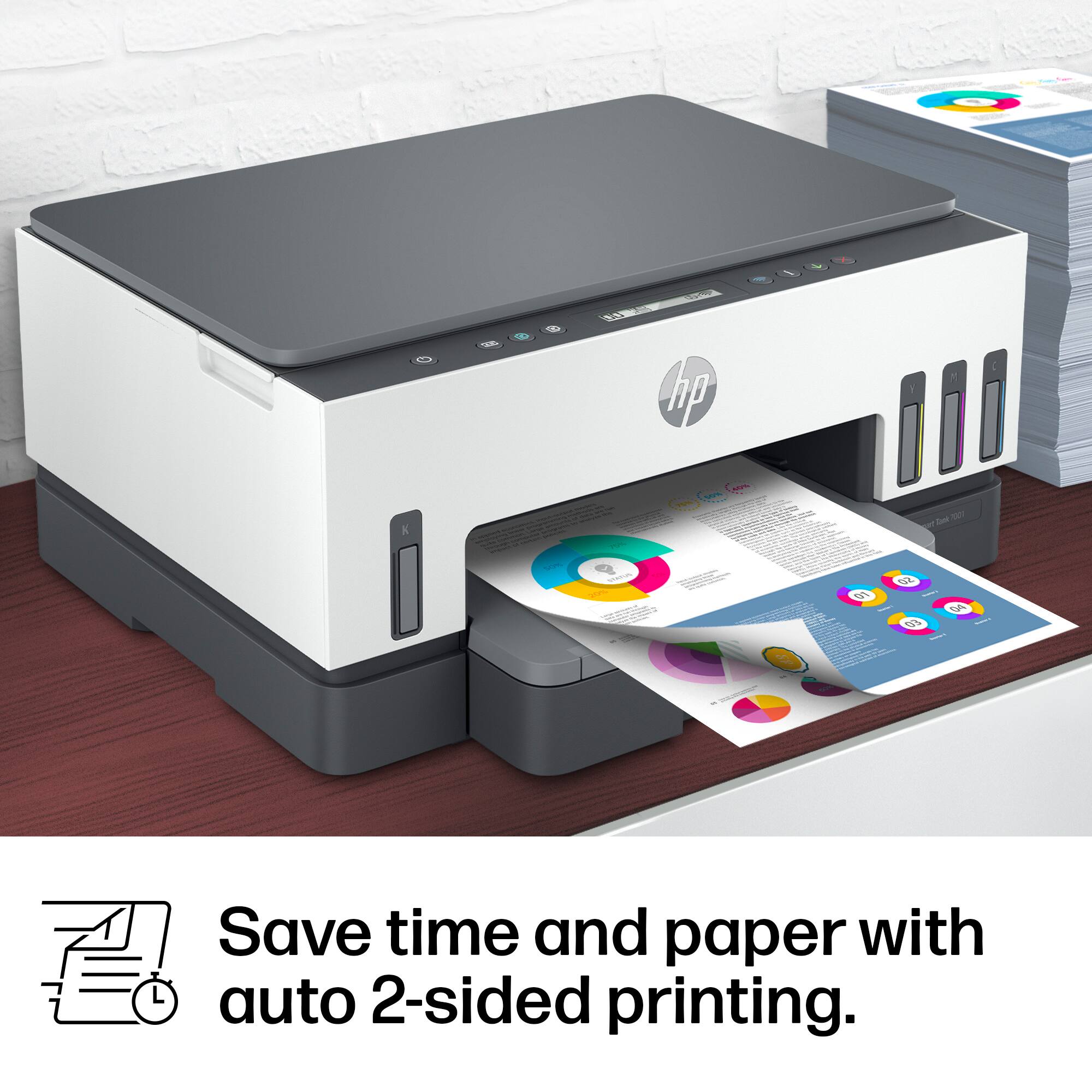 Save time and paper with auto 2-sided printing.