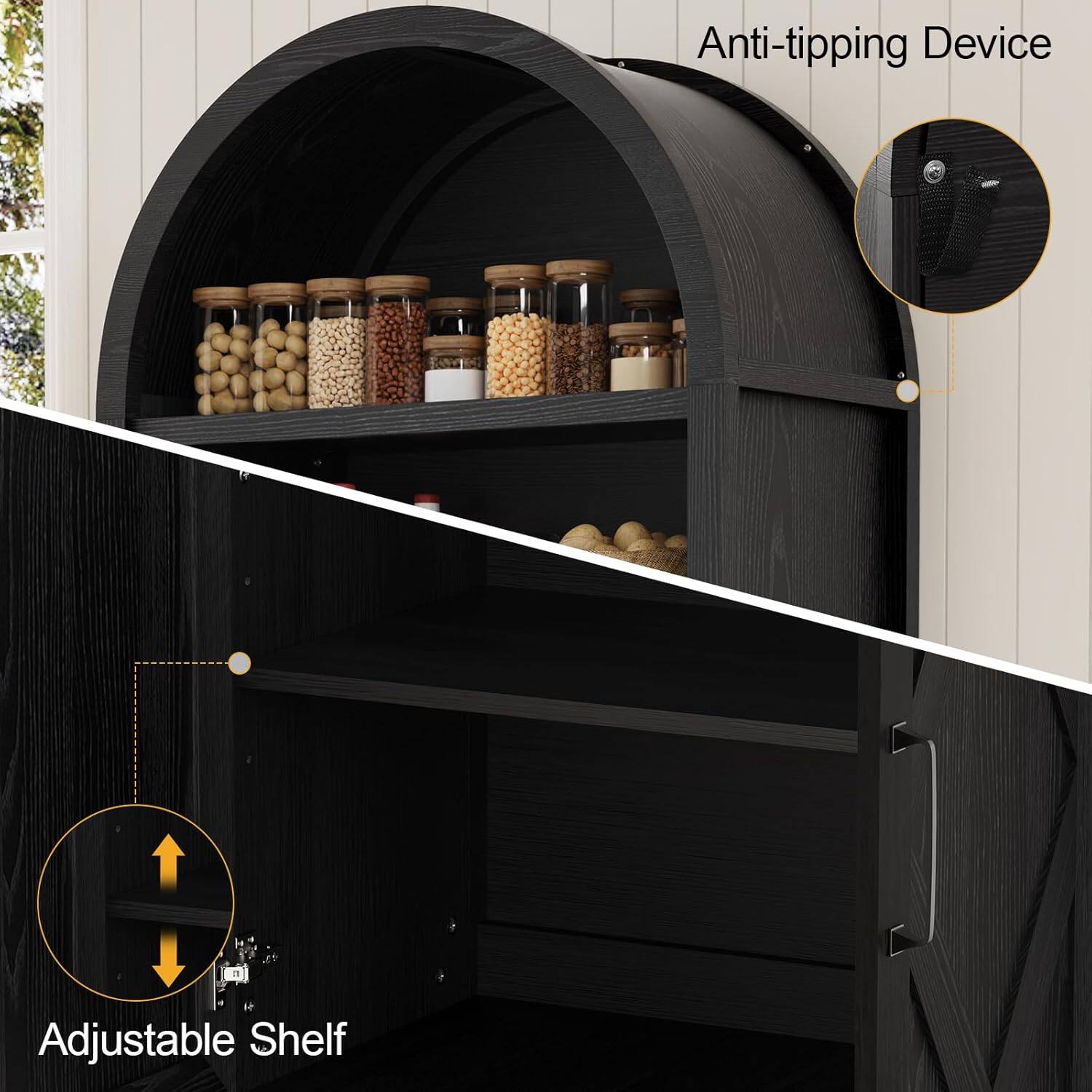 Anti-tipping Device, Adjustable Shelf