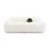 Front. Vaczon - 3-Seater Plush Faux Fur Sofa with Soft Long Pile and Luxurious Comfort for Living Rooms or Apartments - White.