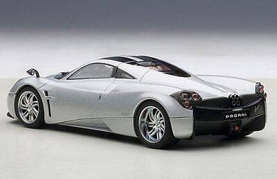 Alt View 1. Autoart - Pagani Huayra Metallic Silver 1/43 Diecast Model Car by Autoart.