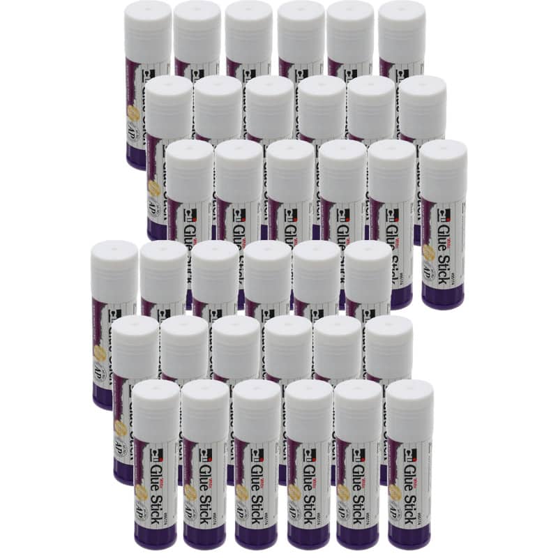 Charles Leonard - Glue Stick White .74 oz Pack of 36
