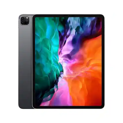 Front. Apple - iPad Pro 12.9-inch (4th Gen) - 256GB - Gray - Wi‑Fi - Gray.