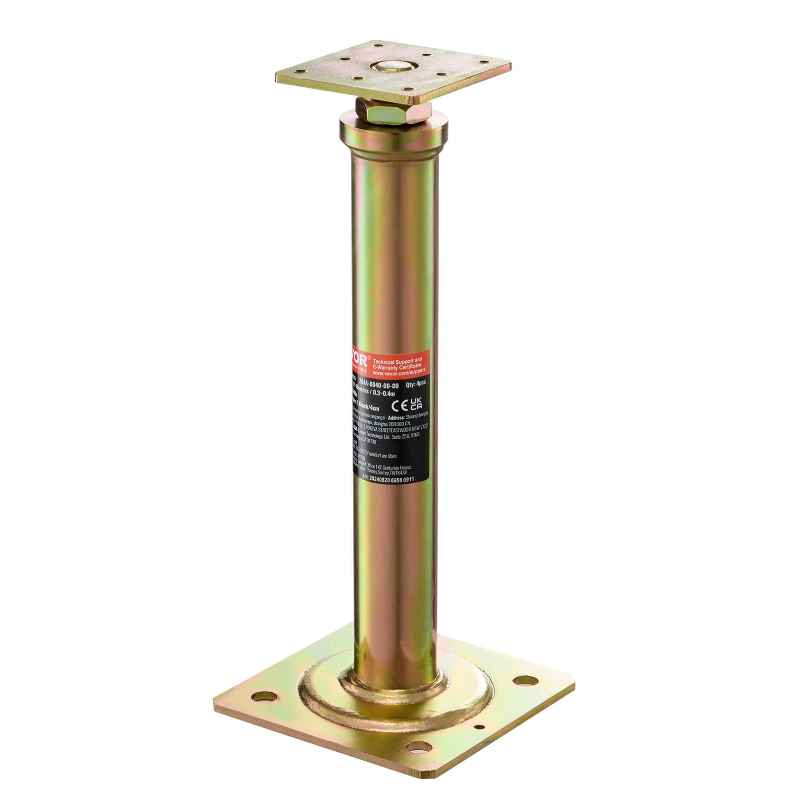 OR

Technical Data

Load Capacity: 1000 kg

Stroke: 0.3 - 0.4 m

Diameter: 32 mm

Material: Stainless Steel

CE

Qtr: 0423

Made in China

ISO 9001

2011