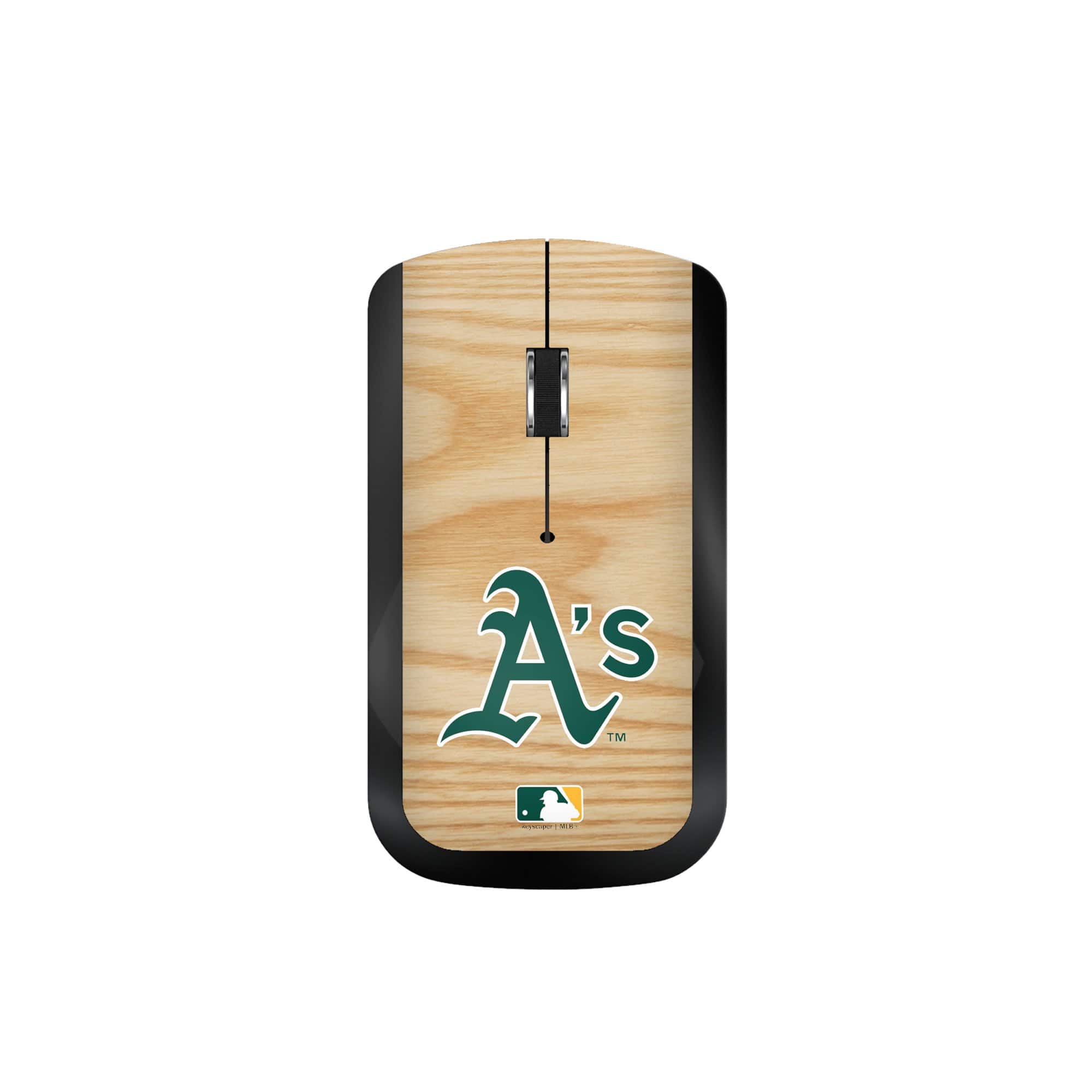 Keyscaper - Athletics Wood Print Wireless USB Mouse - Wireless - Multicolor