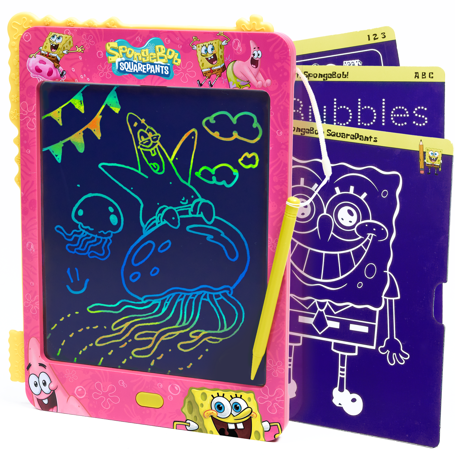 JitteryGit - SpongeBob SquarePants LCD Doodle & Drawing Tablet – Jelly Pink
