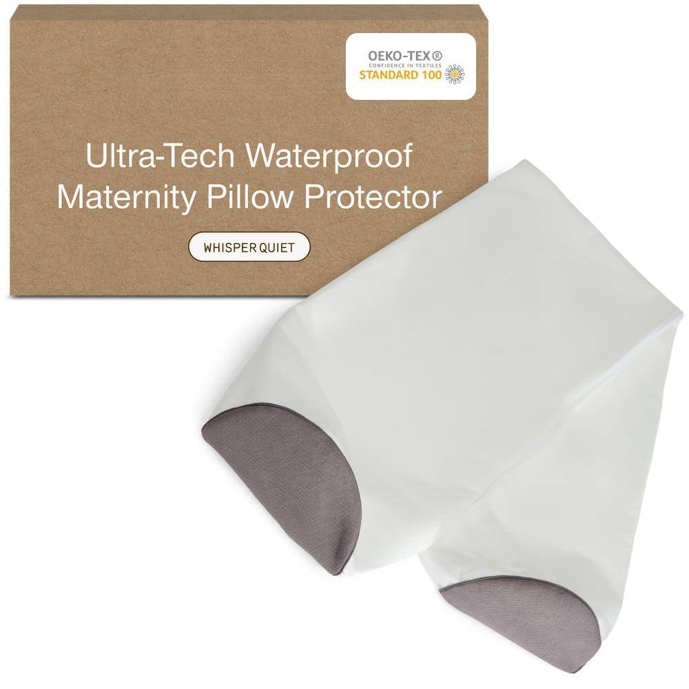 Fabibe - Ultra-tech Pillow Protector For Memory Foam Pillows Waterproof Pack Of 2 Queen Size Covers Oeko-tex Certified - Maternity