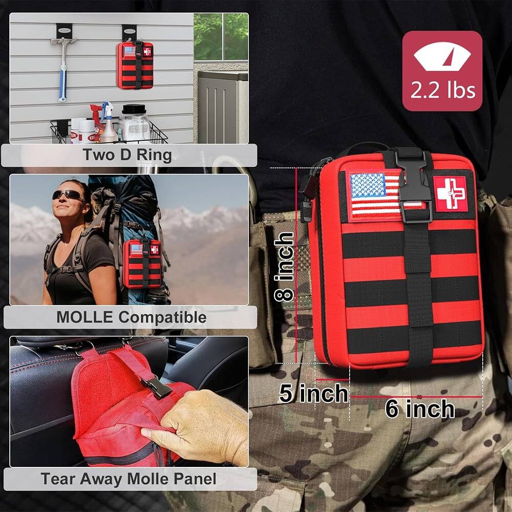 - 2.2 lbs
- Two D Ring
- MOLLE Compatible
- Tear Away Molle Panel
- 8 inch
- 5 inch
- 6 inch