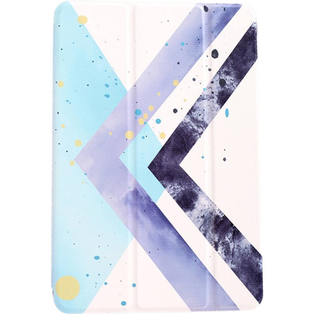 Front. SaharaCase - Custom Design Smart Folio Case for Apple® iPad® 9.7" (6th Generation 2018) - White/Blue.