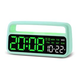 Dazzed Corner - Digital Bedside Alarm Clock with Night Light - Green