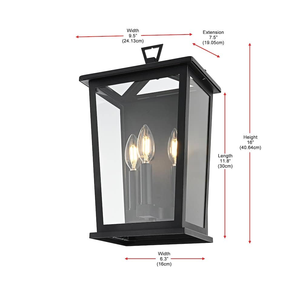 Elegant Lighting - Richmond 7 inch Outdoor Pendant - Black price history on PriceWatchPro