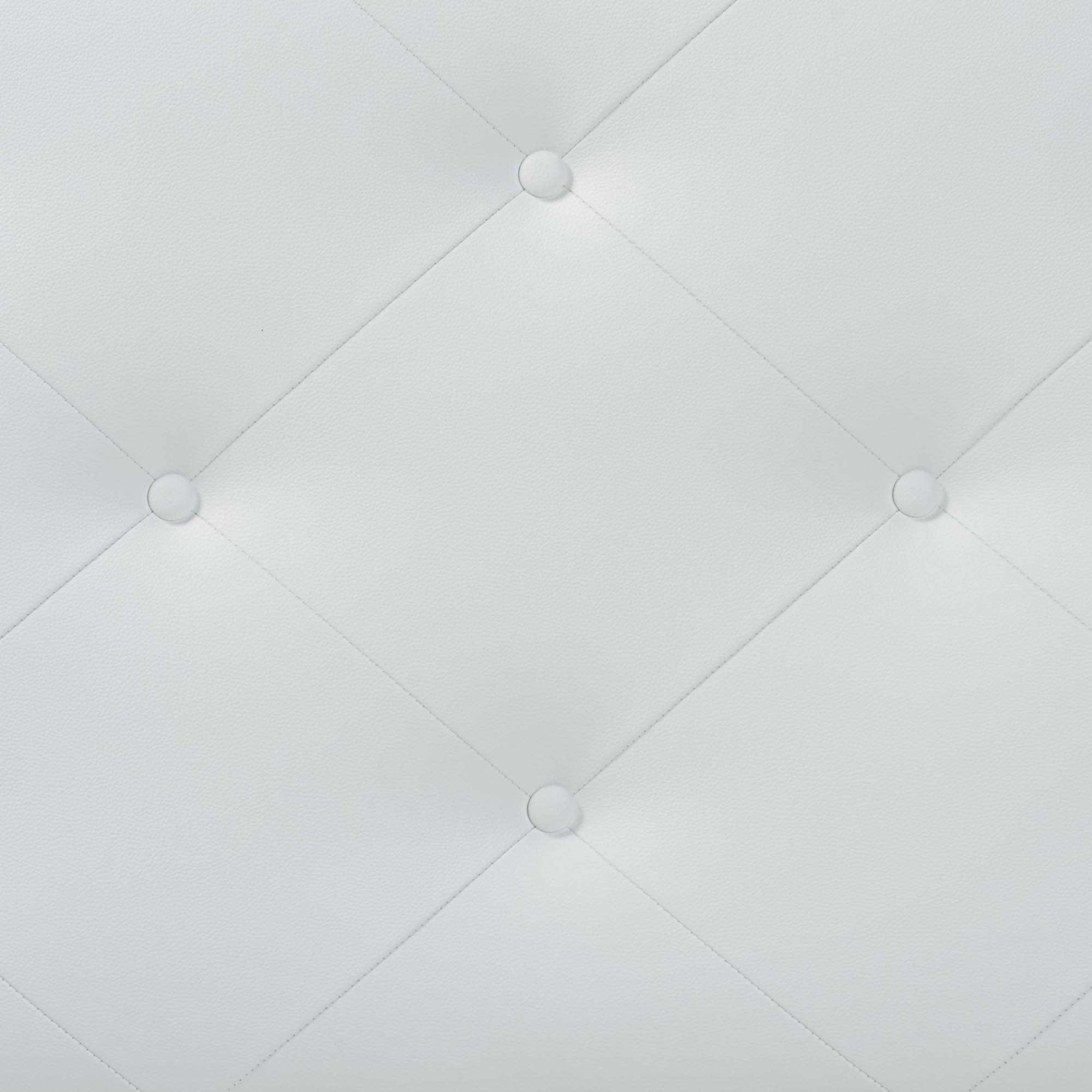 Left. Baxton Studio - Baltimore Modern and Contemporary Faux Leather Upholstered Twin Size Headboard - White.