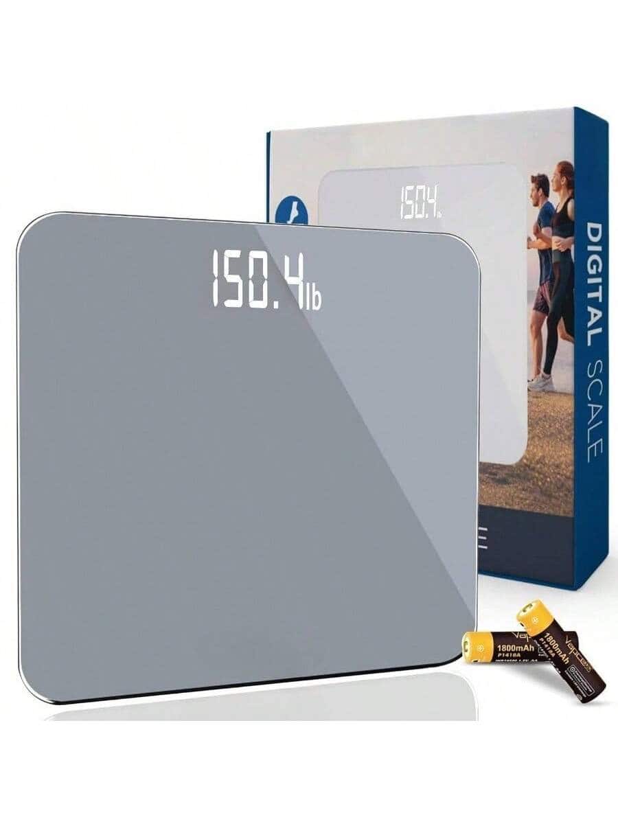 The Best Inks - Digital Scale, Bathroom Scale, Included, Scale Body Weight, Weight Scale, Digital Scale, Bathroom Scales - Grey + One Size